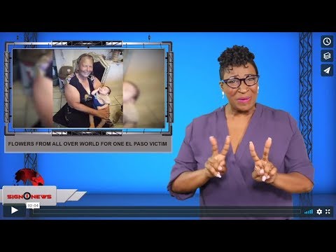 Flowers from all over world for one El Paso victim (ASL - 8.17.19)