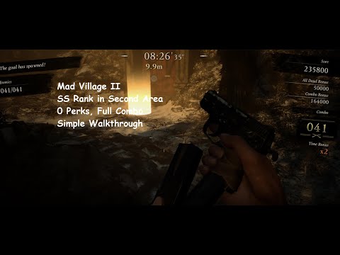 RE:8 The Mercenaries. Mad Village 2 SS Rank in Second Area, 0 Perks.