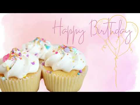 BIRTHDAY SONG CUPCAKE 🧁 | CELEBRATION | HAPPY BIRTHDAY | MUSIC | 4K
