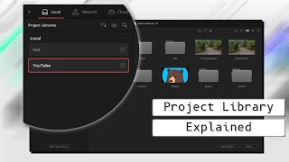 Project Library in DaVinci Resolve explanation.