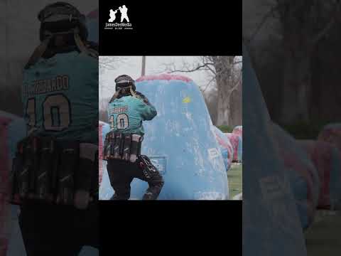 What it looks like off the break with a pro paintballer!