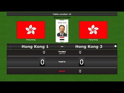 Snooker Team Women Groups : Hong Kong 1 vs Hong Kong 3