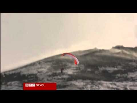 Speed flying down a volcano has got to be the most dangerous sport ever!