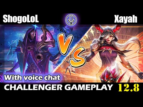 ShogoLoL | How to carry a competitive game | Jhin VS Xayah Challenger Gameplay (Patch 12.8)