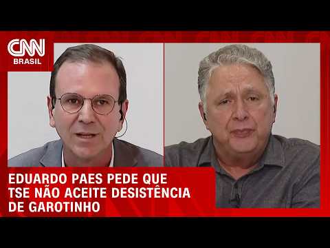Ao TSE, Eduardo Paes pede 2º turno e que não aceite desistência de Garotinho | CNN PRIME TIME
