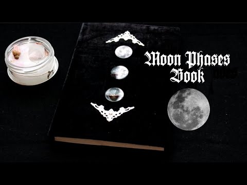 Moon Phases Book - Bookbinding | Libro fases de la luna - Encuadernación | Yami Carolaine 🖤