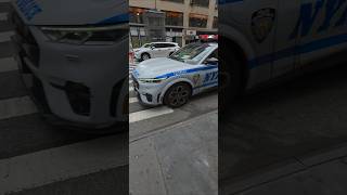 NYPD 19TH PCT Responding Against Traffic On East 23rd Street In Gramercy Park, Manhattan, New York