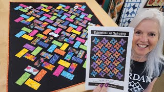 Quilt Making with Donna at Jordan fabrics! Eclectica Set Spinning Tutorial!