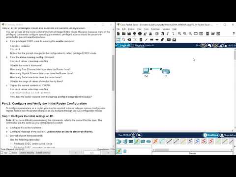 10.1.4 Packet Tracer - Configure Initial Router Settings [ Bahasa Indonesia]