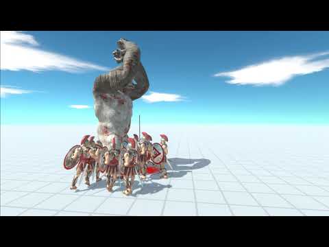 10x SPARTANS vs EVERY UNIT - Animal Revolt Battle Simulator