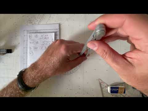 2023 NEW nautical license EXAM - exercise 5.3.1-5 n°47 - currents - charting over 12 miles