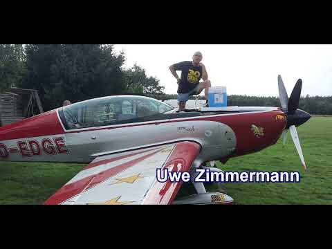 Uwe Zimmermann (Extra300L). Trzebicz Nowy. Pokaz akrobacji