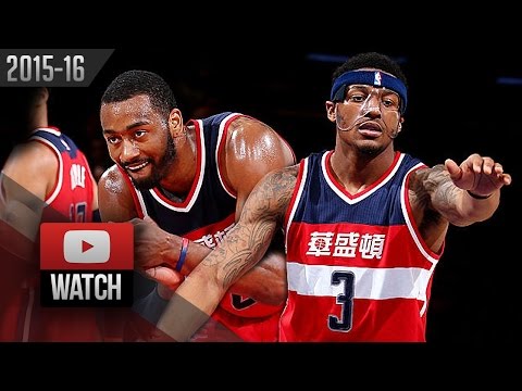 John Wall & Bradley Beal Full Highlights at Knicks (2016.02.09) - 54 Pts, 17 Ast for Wall!