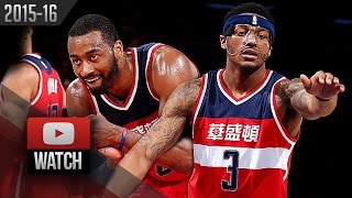 John Wall & Bradley Beal Full Highlights at Knicks (2016.02.09) - 54 Pts, 17 Ast for Wall!