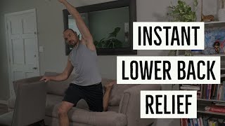 Best Stretch For Lower Back Pain Relief for Seniors from Sitting Too Long (The Couch Stretch!)