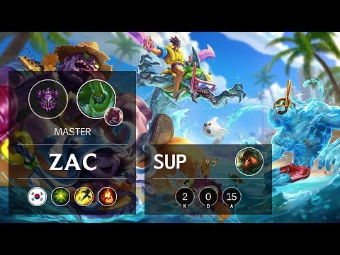 Zac Support vs Nautilus - KR Master Patch 9.22