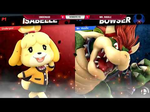VS Weekly 4/25/19 - Winners R3 - Undergod (Yoshi/Isabelle) vs Mr. Riddle (Bowser) - SSBU