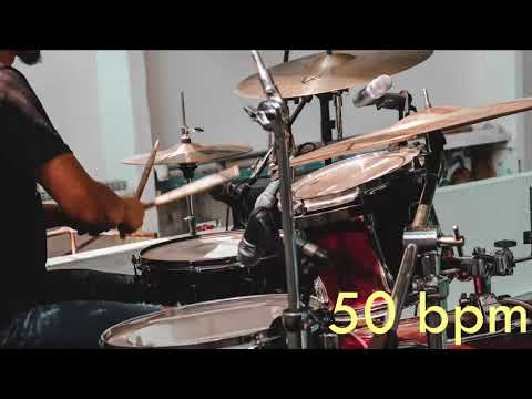 50 Bpm Drum Track Batería - Groove Beat Sixteenth notes