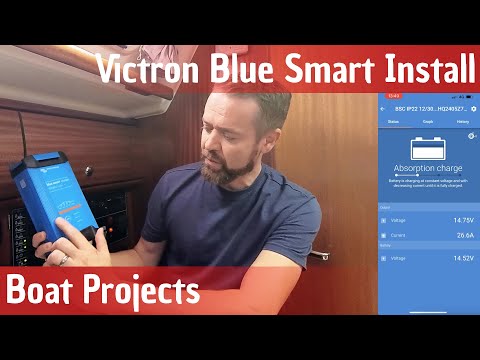 Installing a Victron Blue Smart Charger 12v 30amp, Unboxing, Setup & installation