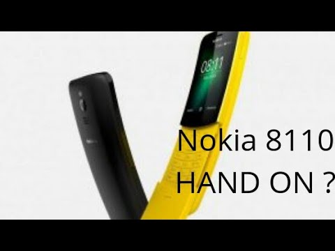 The new nokia 8110 4G ( first look and review)