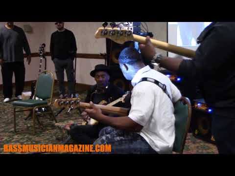 Bass Musician Magazine NAMM 2018 -  Marcus Miller, Marcus Fletcher & Darryl C Anders