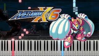 Mega Man X6 - Shield Sheldon Stage [Laser Institute] (Piano Tutorial by Javin Tham)