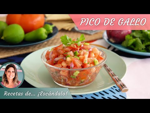 PICO DE GALLO mexicano. Receta tradicional