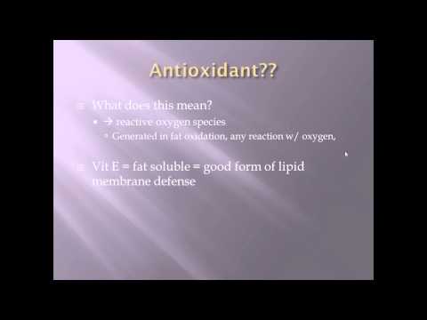 Vitamin e antioxidant