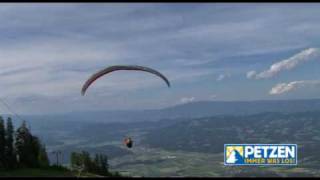preview picture of video 'Petzen Sommer Paragliden http://www.petzen.net'