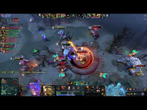 Miracle's Perspective - in his Famous Batrider with below 300hp play | DreamLeague Season 20 #dota2