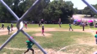 4-year-old Hits Fly Ball to Outfield