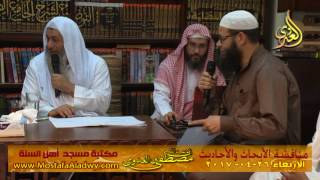 مناقشة الأبحاث والأحاديث بمكتبة مسجد أهل السنة بمنية سمنود 26 04 2017 3