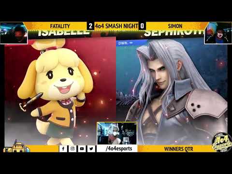 SSBU - 4o4 Smash Night 8 - MYM| Axel~ (Isabelle) vs MVG| ScAtt (Sephiroth) - Winners Semi-Final