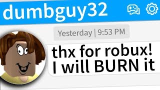 ROBLOX PLAYERS WASTE MY ROBUX