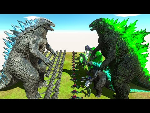 Growing Godzilla 2014 vs Green Godzilla x Kong + Team Gamma Radiation - ARBS