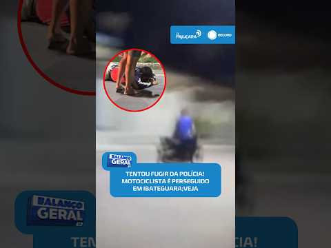 🏍️ Tentou fugir! Motociclista é perseguido pela polícia em Ibateguara #BalançoGeralAL