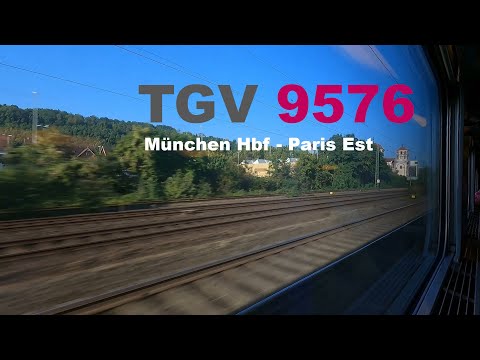 Im TGV INOUI von München nach Paris | TGV 9576 Mitfahrt