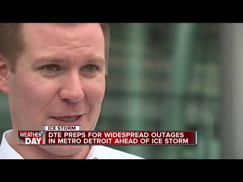 DTE preps for possible widespread outages ahead of ice storm heading to metro Detroit
