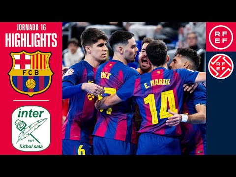 Resumen #PrimeraDivisiónFS | Barça 5-2 Movistar Inter | Jornada 16