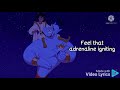 High adventure. song lyrics. Aladdin Broadway