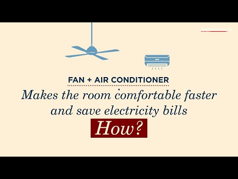 YouTube video about: Should you run ceiling fans with air-conditioner?
