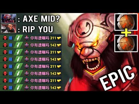 NEW STYLE Axe Mid Counter Brood Like a Boss Epic Crazy Game vs Right Click Team Top Pro China Dota 2