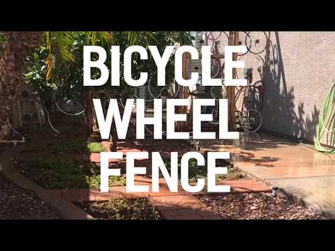 DIY - Bicycle Wheel Fence