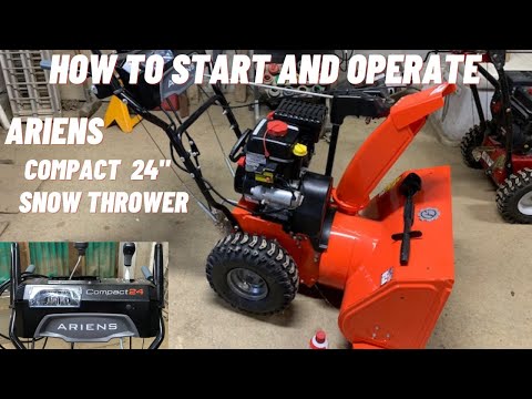 How to Start and Operate Ariens Compact 24 Snow Thrower