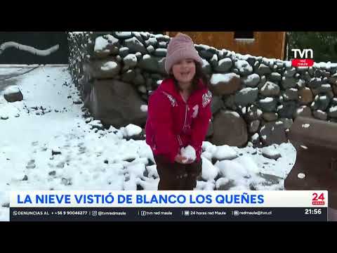 Nieve en Romeral  | 24 Horas TVN - Red Maule