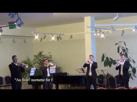 Au Soir - nocturne for four trumpets by George Enescu /Trumpet Quartet