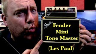 Video thumbnail for Fender Mini Tone Master (Les Paul) by Cryptic Mask Guitar