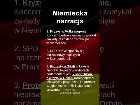 Up to date z Fedorską 29/10/2024