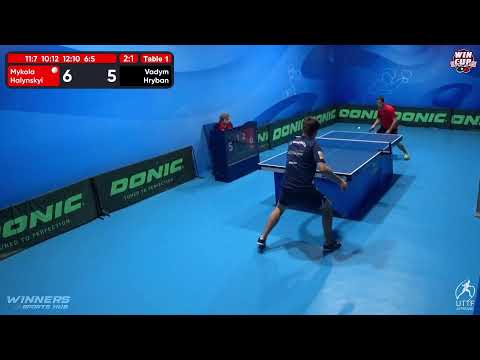 17:30 Mykola Halynskyi 3 - 1  Vadym Hryban West 3 WIN CUP 29.10.2022 | TABLE TENNIS WINCUP