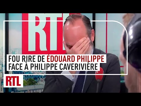 Édouard Philippe bursts into laughter at Philippe Caverivière